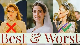 BEST \& WORST DRESSED AT THE JORDANIAN ROYAL WEDDING, KATE MIDDLETON, PRINCESS BEATRICE \& QUEEN RANIA