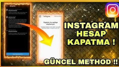 İnstagram Hesap Kapatma En Hızlı En Etkili Method 💪