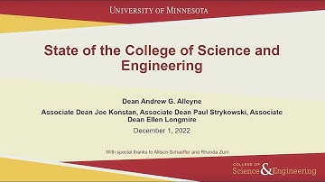 UMN CSE State of the College - Fall 2022