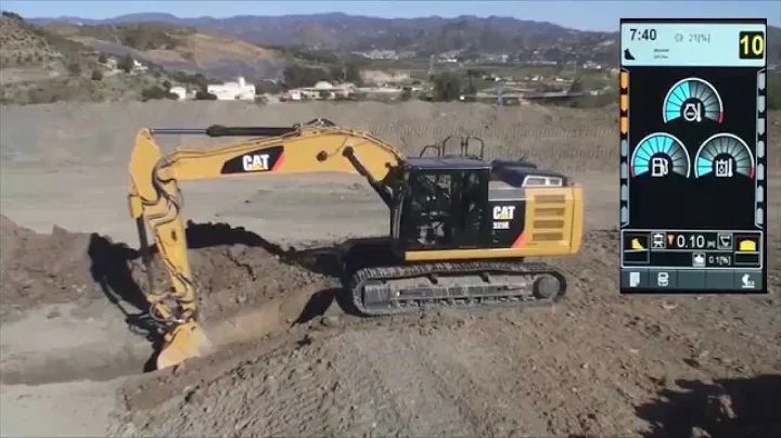 More Accuracy - Cat E Series Excavator Grade Control