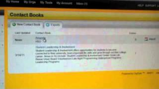 OrgSync Video Contact Book