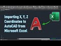 Importing x y z coordinates to autocad from microsoft excel