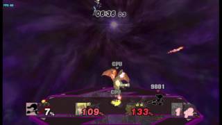 Smash Bros Project M with Level 9 Bots
