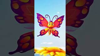 🦋 The Butterfly Flew | Titli Udi Bus Par Chadi | English Kids Rhyme |3D Animated Poem | Kidpid  P3