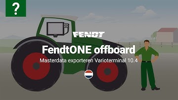 How-to | FendtONE offboard | Master data export Varioterminal 10.4 | Fendt