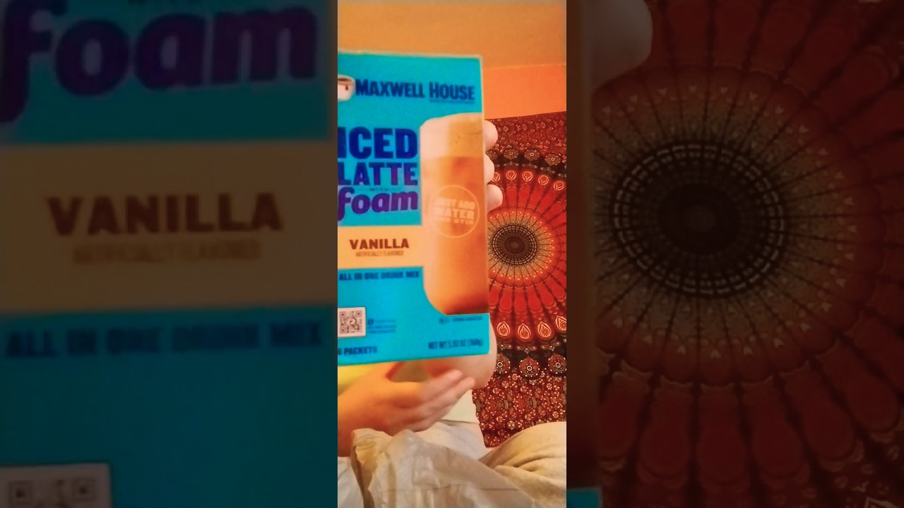 Maxwell House iced latte foam coffee on the go packs coffee haul 