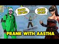 Prank with pro girl aastha dont call me hacker garena free fire