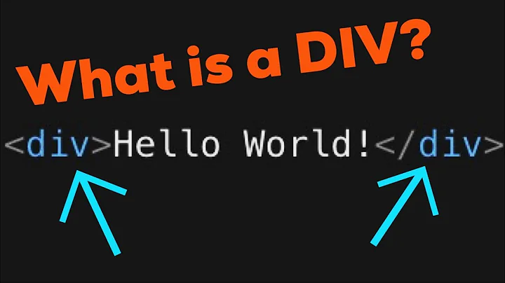 What is a DIV?  |  HTML Basics #1