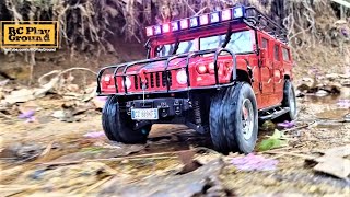 Rc Car 110 Scale Hg P415 Hummer H1 Off-Road Trail Ride