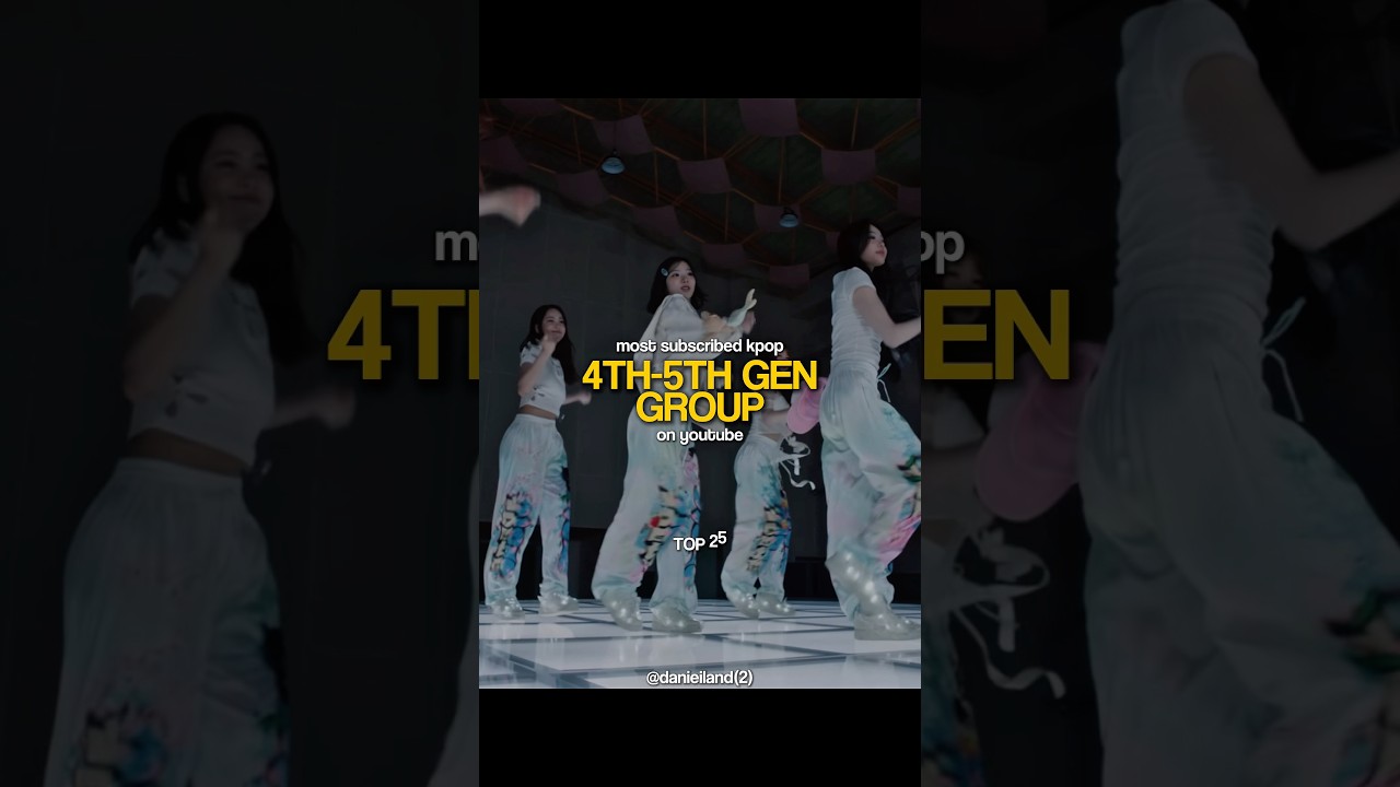 MOST SUBSCRIBED KPOP 4th - 5th GEN GROUP 