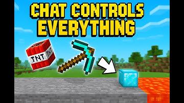 Falling Pickaxe Minigame! 💎 Chat Controls EVERYTHING #minecraft