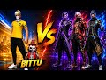 BITTU VS 3 PLAYERS🤯 || 1v3 CHALLENGE MATCH🥵 || BITTU PLAYZZ