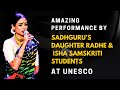 Sadhgurus daughter radhe  project samskriti students performance at unesco on yoga day 2023