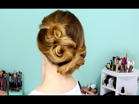 roseola Triple Rosette updo