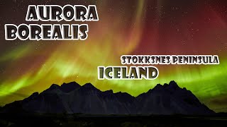 Aurora Borealis above Stokksnes peninsula on Iceland