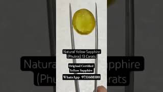 Original Certified Yellow Sapphire #shorts #kannada #bangalore #like #subscribe #viral #fypシ#youtube