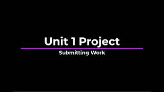 Unit 1 Project