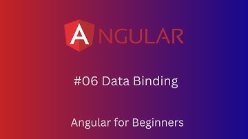 6- Data Binding | Angular tutorial for beginners