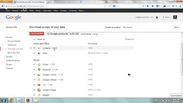 How to Backup your Google Data