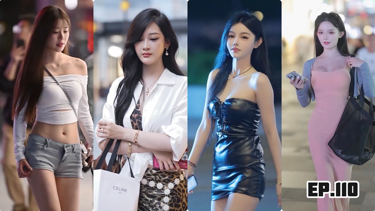 ✨Красивые девушки Китай TikTok Уличная мода 💃💦2025 выпуск 110 