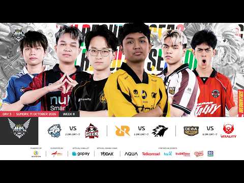 🔴 LIVE | MPL ID S18 | Week 8 Day 3 | English