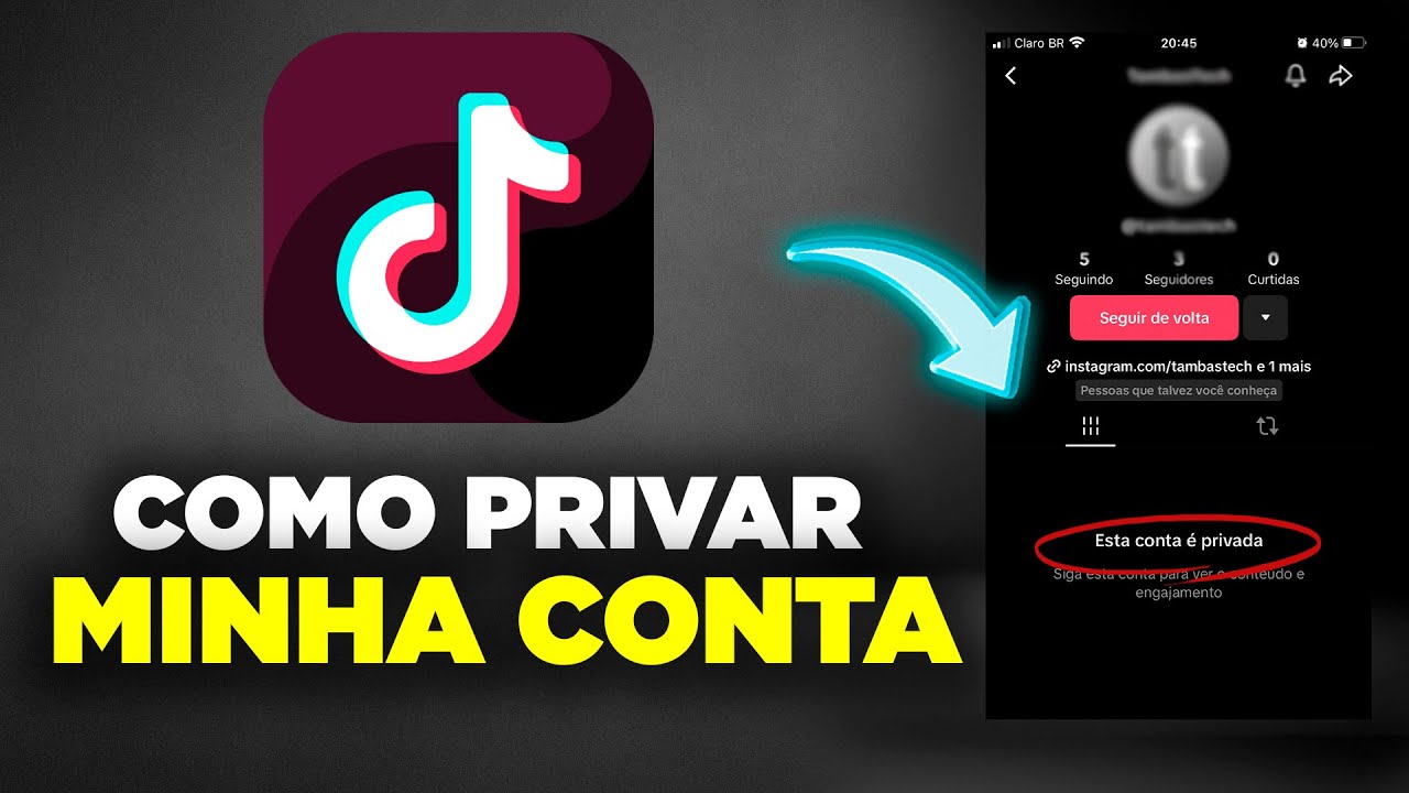 Como Privar Minha Conta do TikTok em 2025 (Passo a Passo) - YouTube