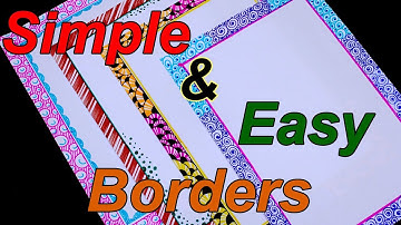 How To Draw Simple Border Design || Awesome design || Quick and easy || My Creative Hub