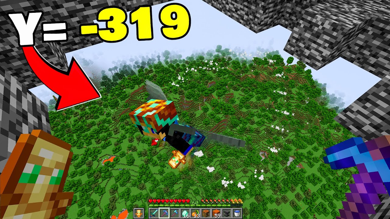 How I Survived in the VOID in Minecraft Hardcore! - YouTube