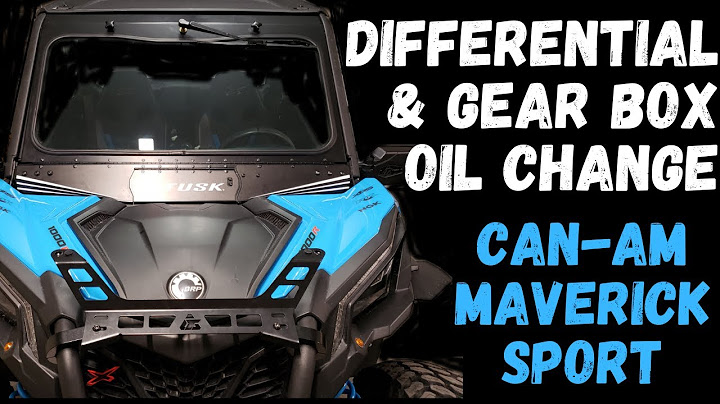 Can-am commander rear differential oil change