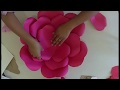 Como fazer Rosa Gigante | Baixe o Molde grátis
