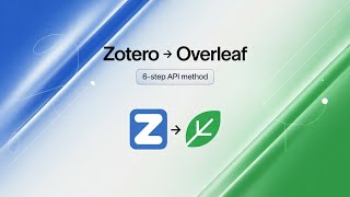 Zotero - Linking Zotero to Overleaf Zotero - Linking Zotero to Overleaf