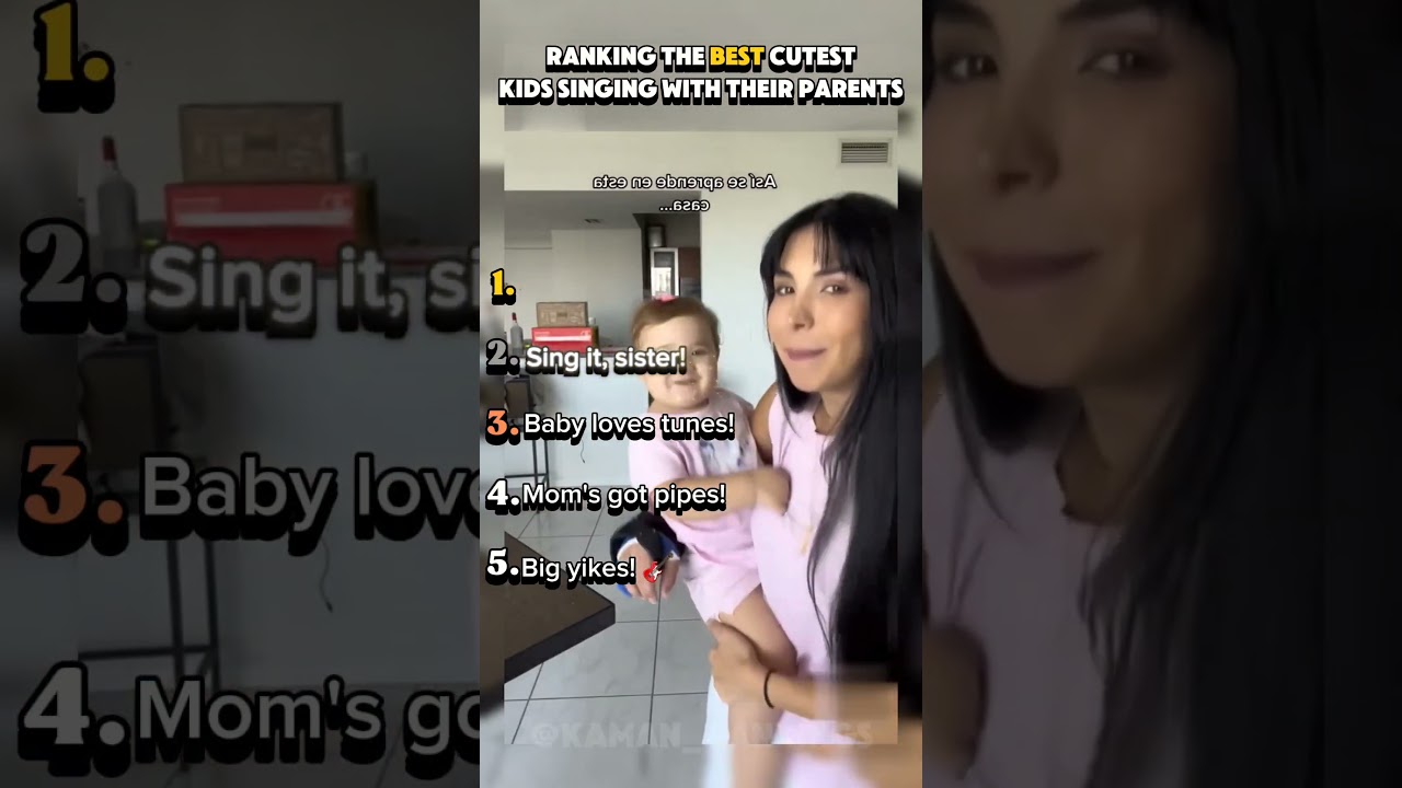 Ranking The Best Cutest Kids Singing With Their Parents