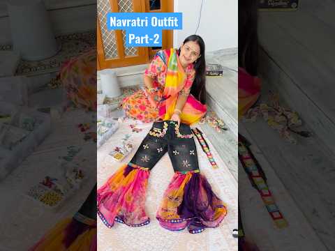 पड़ोसन की बेटी के लिए बनाया 😱 / What are some good outfit ideas for Navratri? #shorts #diy #craft