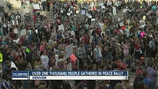 Over 1,000 demonstrators protest peacefully in Denver
