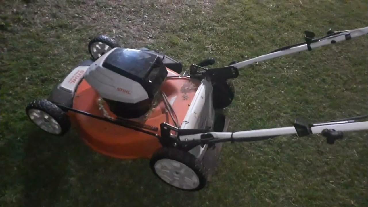 rma 510v stihl electric mower - YouTube