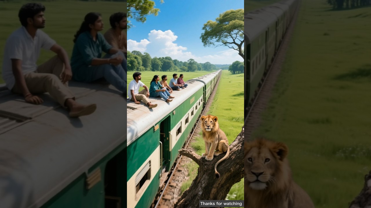 The cub alerted the train driver to the danger and saved the lives of all passengers 😭 