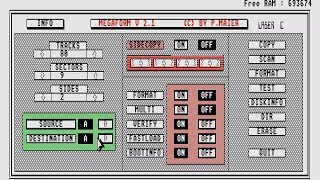ATARI ST MEGAFORM COPY v2 1 P Meyer Diskcopy Compilation 1 of 4 COPIER TOOL WITH SAMPLING Copy STE