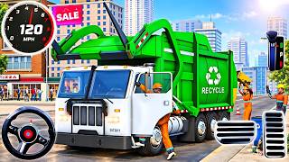 Garbage Truck Driving Simulator 2026 - Trash Transport City Cleaner - Android GamePlay screenshot 3