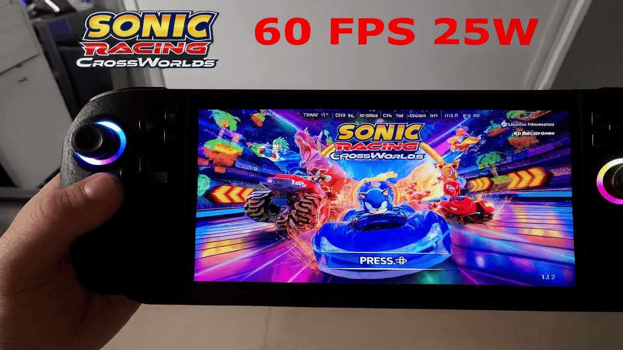 Sonic Racing Crossworlds | Rog Xbox Ally X | TDP set to 25W | High Settings | 1080p 