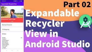 Expandable RecyclerView in Android Studio (Bangla Part 02)