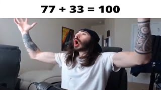 77 + 33 = 100 meme