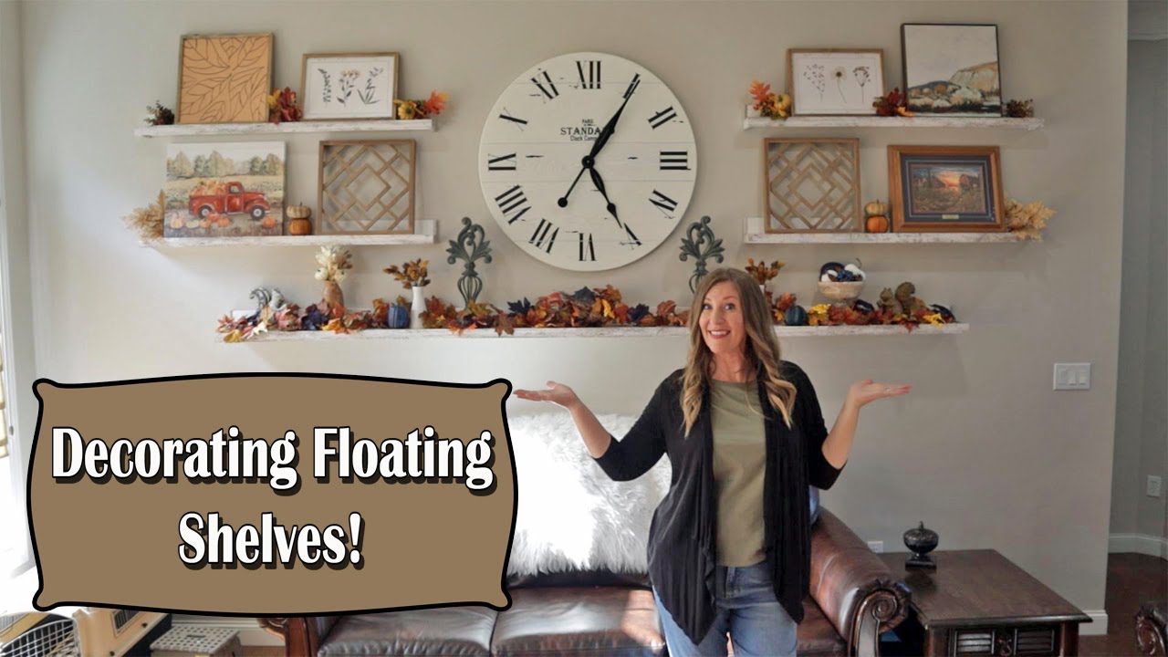 Fall Decorating Floating Shelves 2022 YouTube