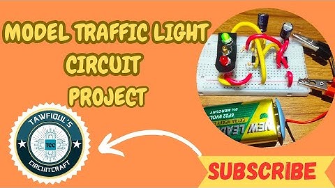 Model Traffic Light Circuit Project Using 555 Timer IC