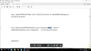Oracle Application DBA: Cloning by hot backup