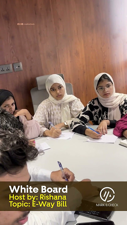 Whiteboard  On screen:  E-way Bill  #ewaybill #classroom #work