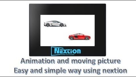 how to make animation or moving a picture or part using Nextion hmi screen(simple and easy way)