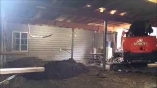 Kubota KX018 Underhouse Digging Tight access mini digger