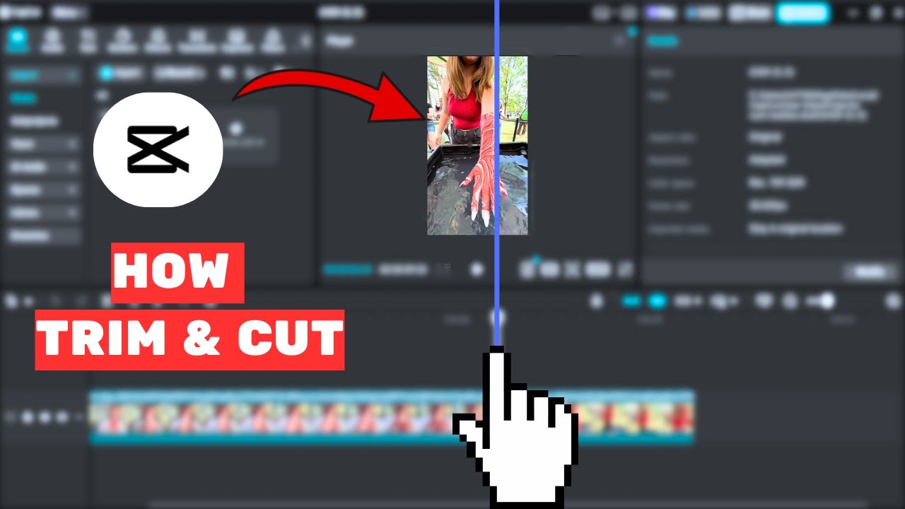 How to Trim & Cut Video in CapCut - YouTube