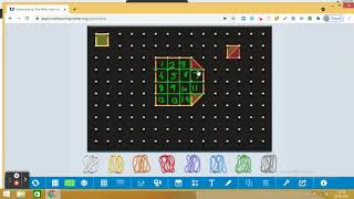 GeoBoard | Maths Activity| AREA of  irregular polygon using counting the square method