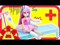 リカちゃん 新商品★ドキドキちょうしんき!リカちゃん病院★おしゃべりリカちゃん  病気★おままごと おゆうぎ ごっこ遊び サンサンキッズTV toys kids